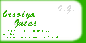 orsolya gutai business card